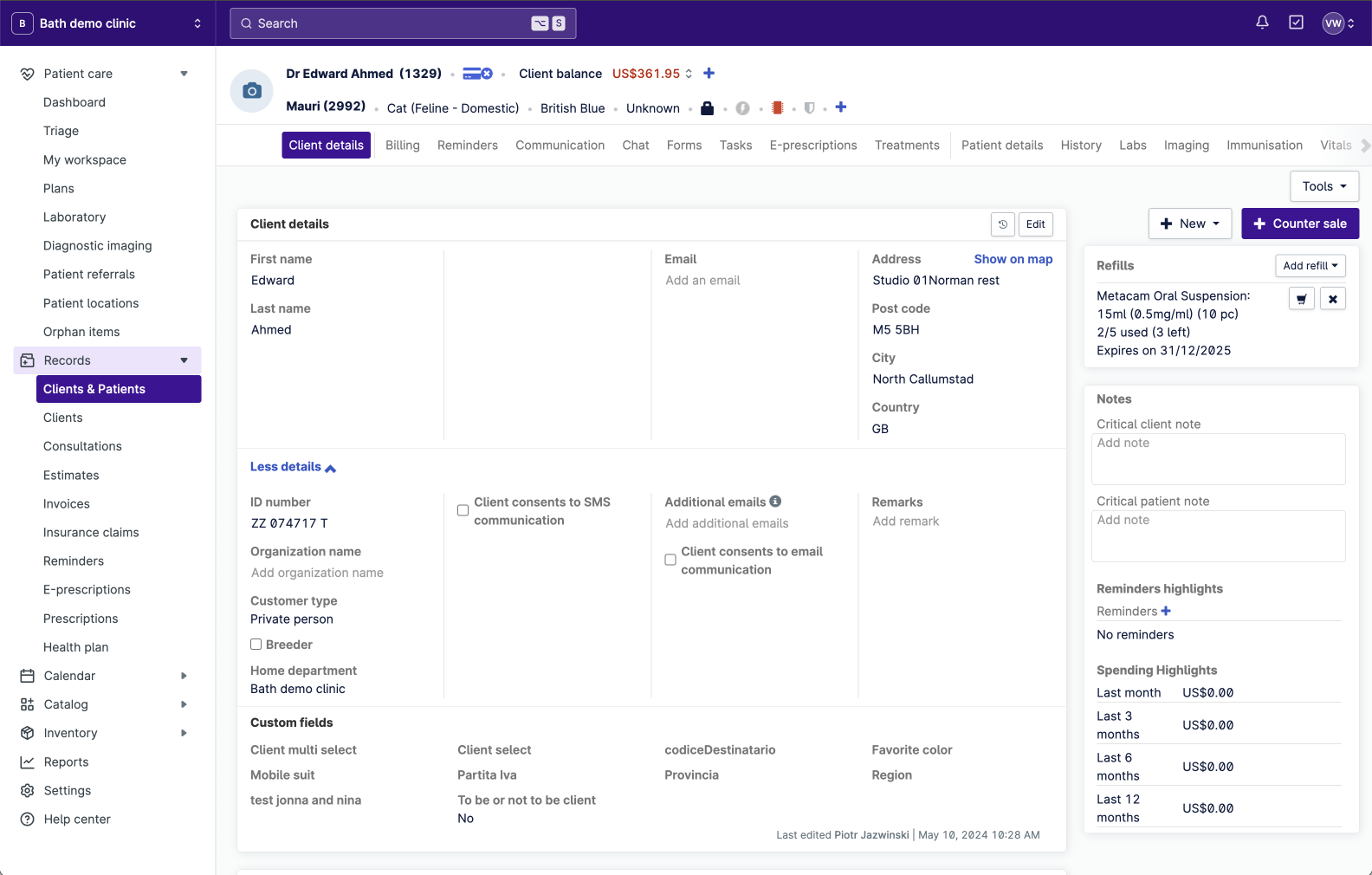 05 - Refills - Patient details - Open refill, used