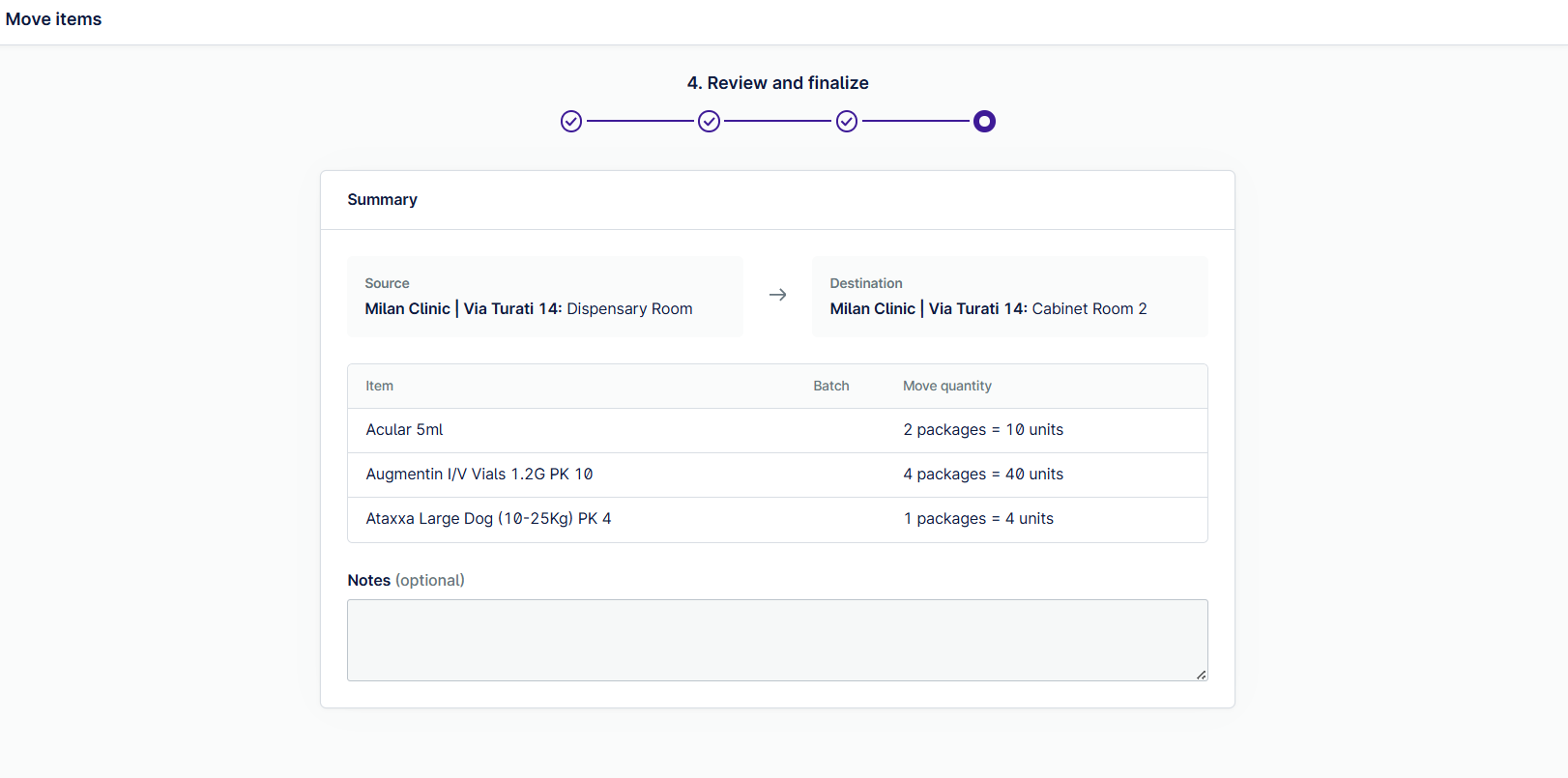 Move itms btw lc_Step 4_review and finalize