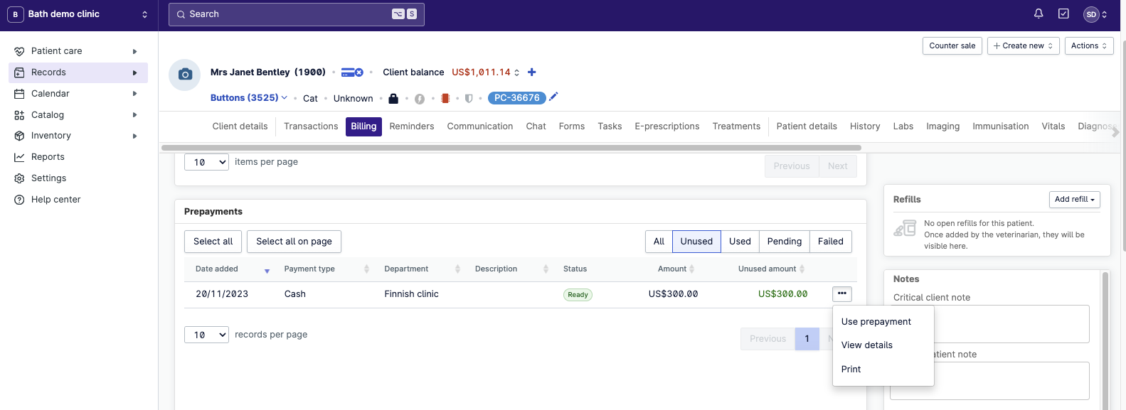multiple prepayments 1